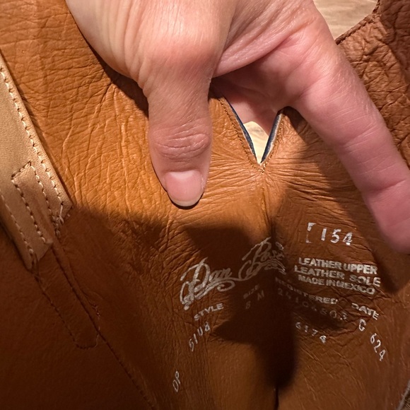 Dan Post Western Blue Embroidered Boot - Picture 6 of 7